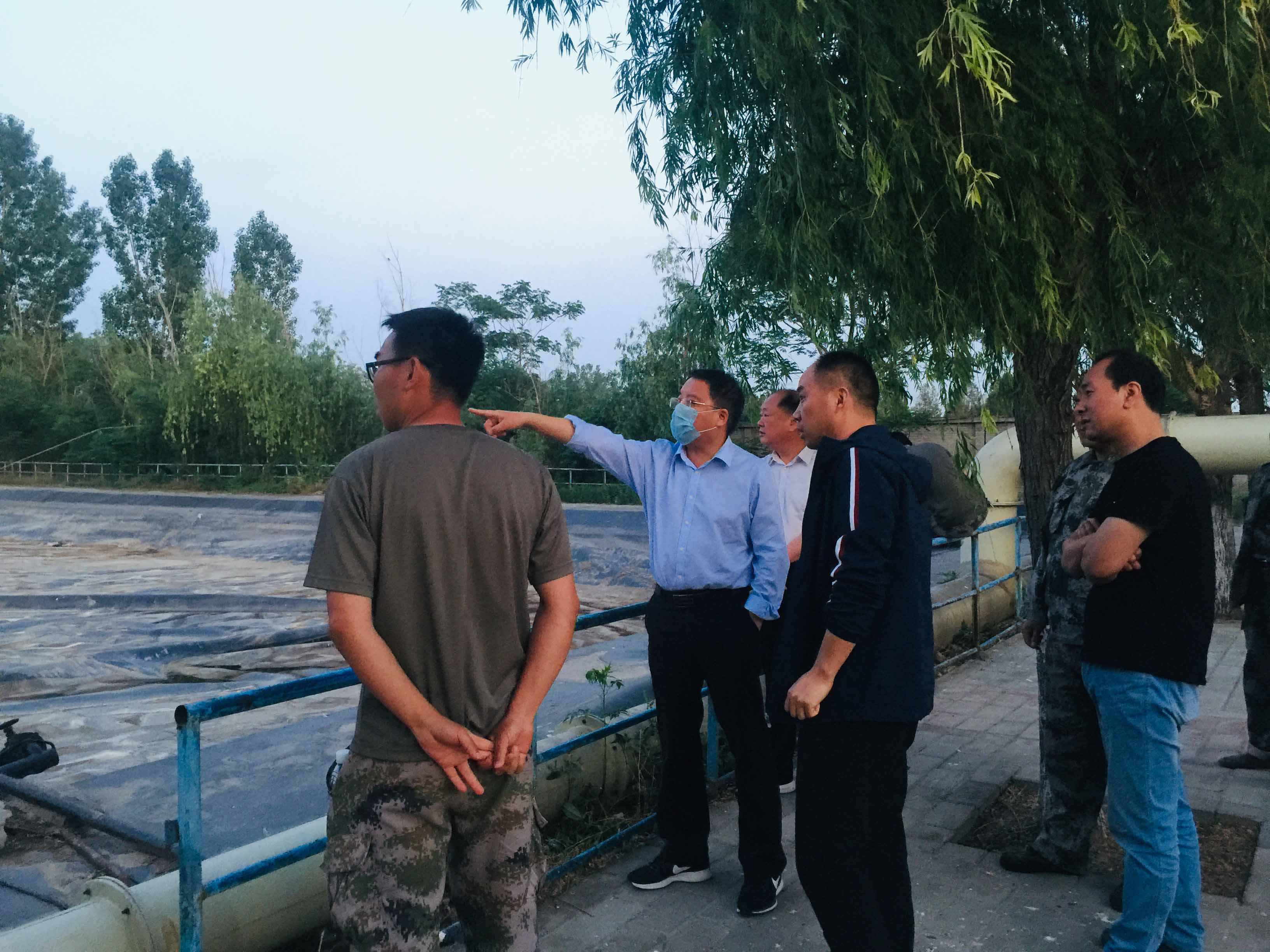 焦作市城市管理局楊局長一行蒞臨盛邦環境垃圾滲濾液處理項目視察